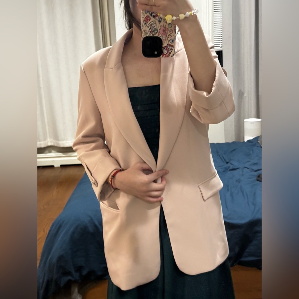 Zara Soft Pink Women's Blazer